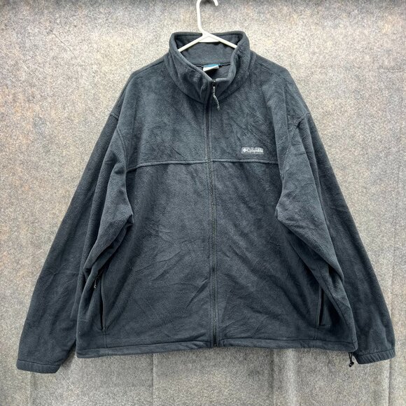 Columbia Jacket Mens 4X Adult Black Full Zip Steen Mountain 2.0 Fleece 1476672 - Picture 1 of 11